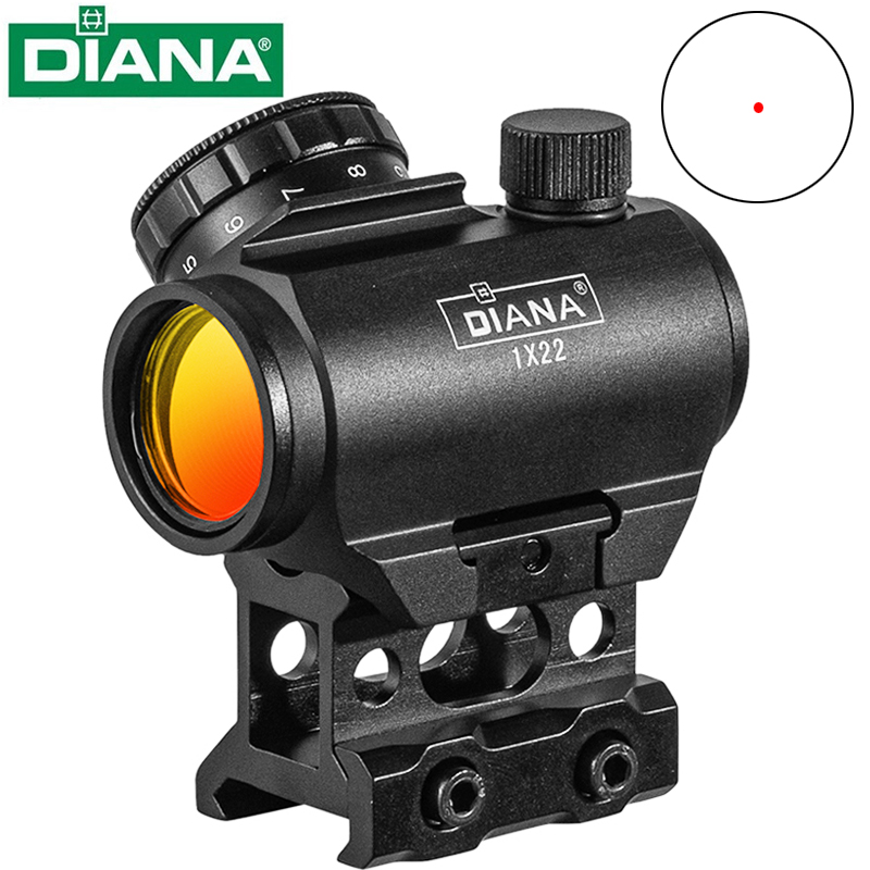 Outdoor Hunting Rifle - DIANA 1x22 レッドドットサイト 4 MOA 小型レッドドットサイト