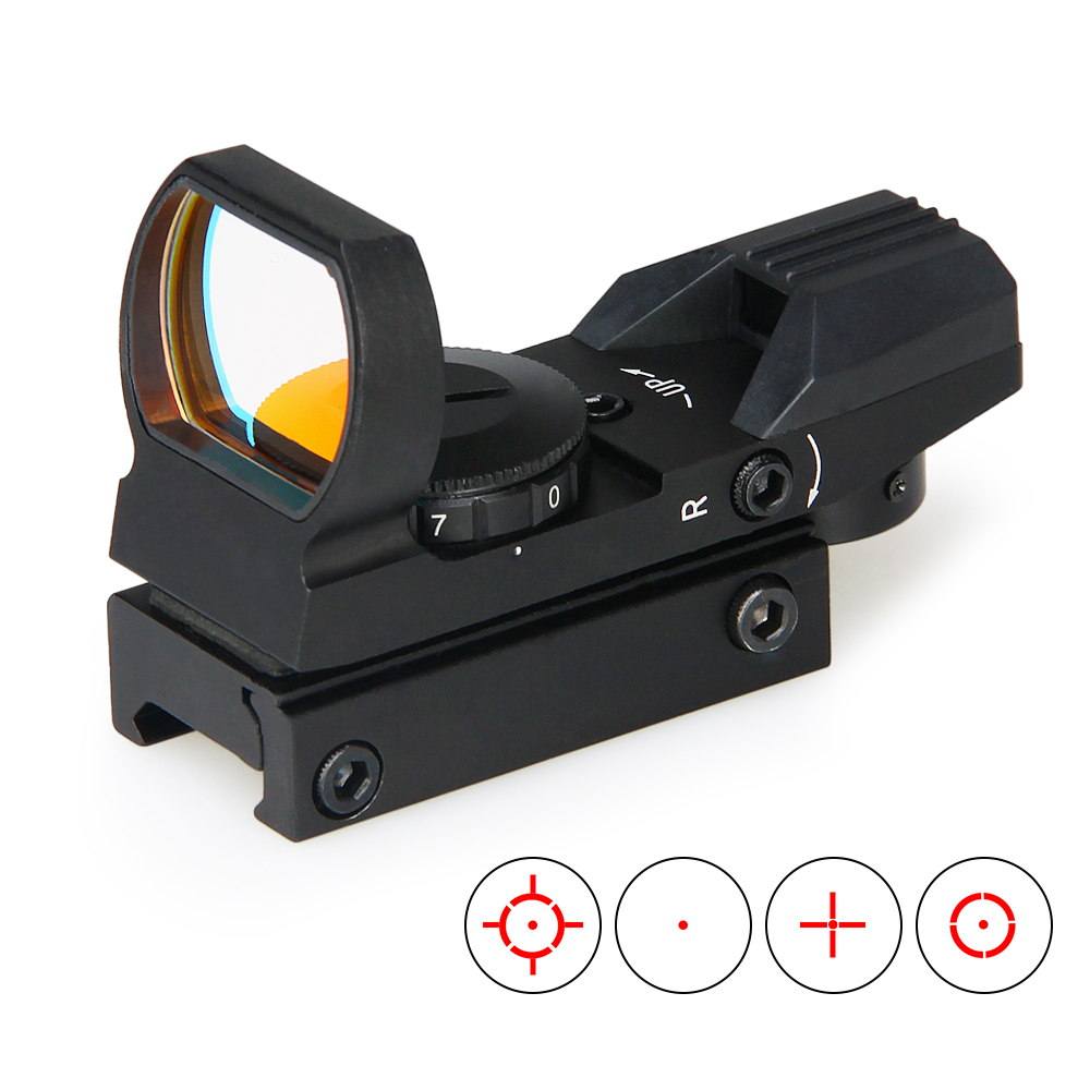 Outdoor Hunting Rifle - PPT ハンティング光学機器 1X22 リフレックス 4 レティクルレッドドットサイト戦術エアソフトスコープエアガンアクセサリー
