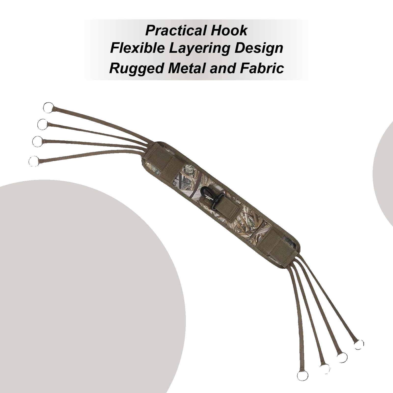 Wildman Hunting & Outdoor Linton'S Corner Silver Lakes - ダックキャリア 滑り止めダックハンティングギア 8リング付き 軽量ペットハンティングストリンガー 野生鳥類ガチョウ水鳥キャンプ用
