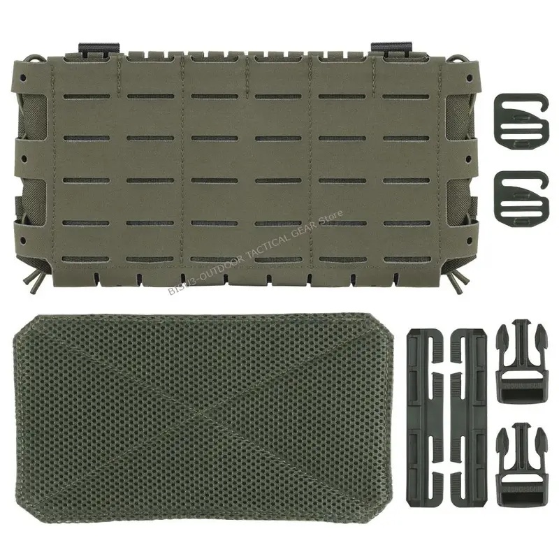 Tactical Belt Rigger - プレミアムタクティカルトリプル5.56マグポーチARC V3チェストリグ、両側クイックスライドMOLLEパネル付きエアソフトベストショルダーストラップ