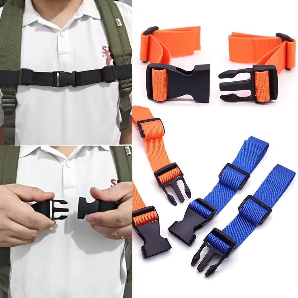 Tactical Belt Rigger - バックパックチェストバッグストラップハーネス調節可能なショルダーストラップバッグ屋外キャンプ戦術的なバッグストラップアクセサリーバックパック