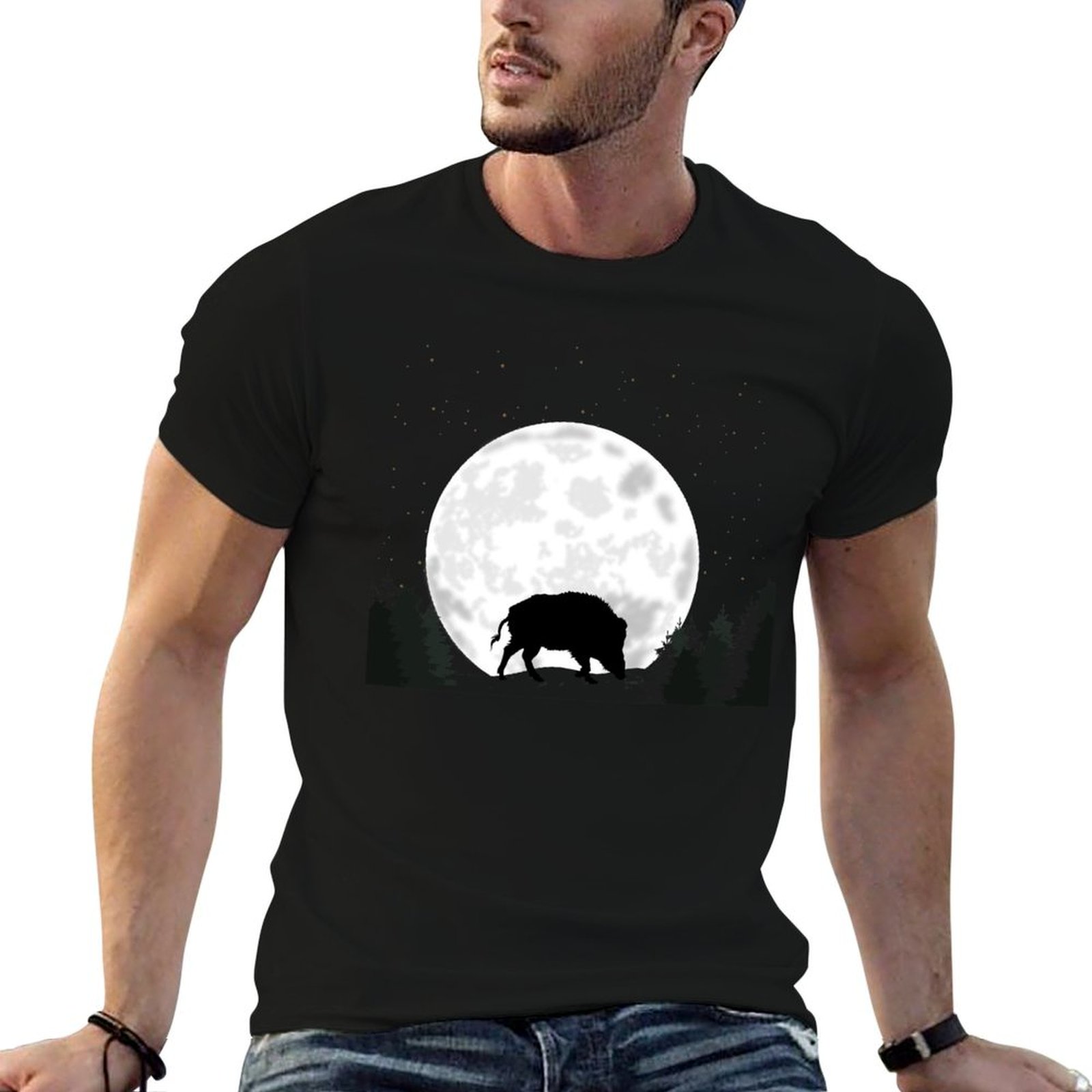 Wildman Hunting & Outdoor Linton'S Corner Silver Lakes - ワイルドボアハンティング ボアワイルドボアブリストル キャトルTシャツ 吸湿発散性アスレチックTシャツ