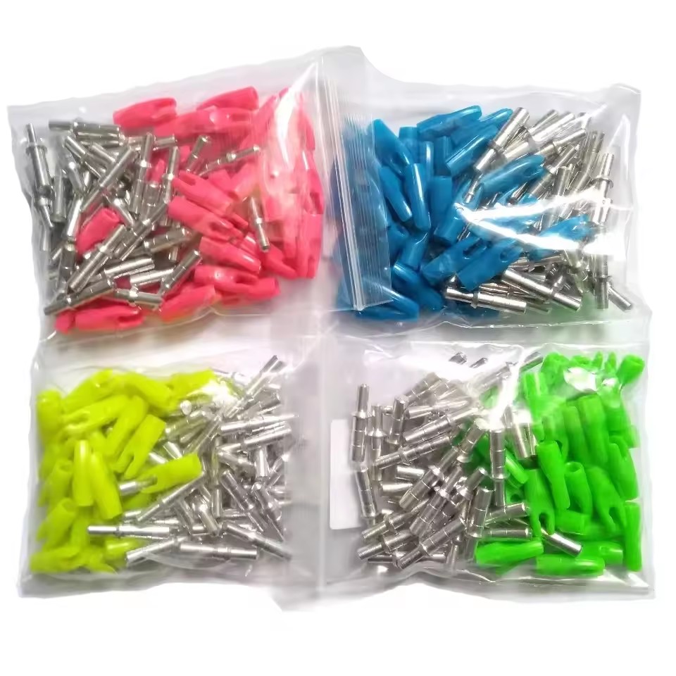 Arrow Carbon Shaft - アウトドアハンティングアーチェリーパーツ 12個入りアローピンノックセット ID4.2 6.2MM カーボンアローシャフト対応 コンパウンドリカーブボウ射撃用