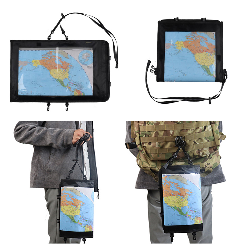 Outdoor Hunting Maps - 戦術ハンティングポータブルクリアキャンプ屋外防水マップバッグカバーケースハイキングパスポートホルダー折りたたみ収納ポーチパック
