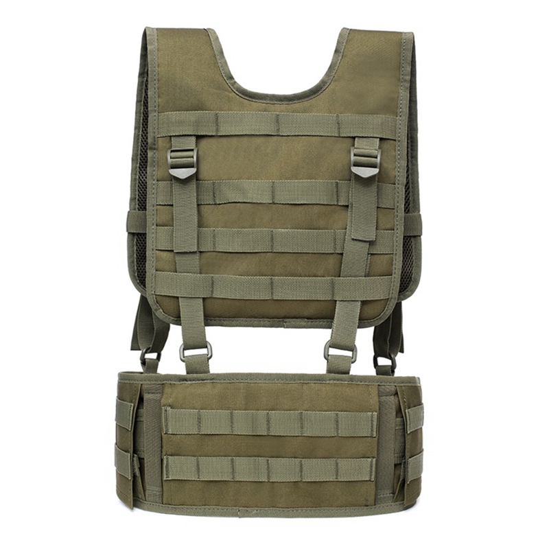 Tactical Belt Rigger - タクティカルベストモールチェストリグエアソフトウエストベルト取り外し可能なデューティーベルトアーミーペイントボール機器屋外狩猟ベスト