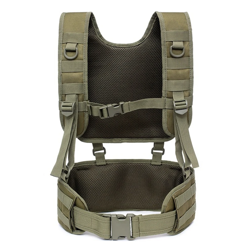 取り外し可能なタクティカルベストモールチェストリグエアソフト - Tactical Belt Rigger のレビューと価格