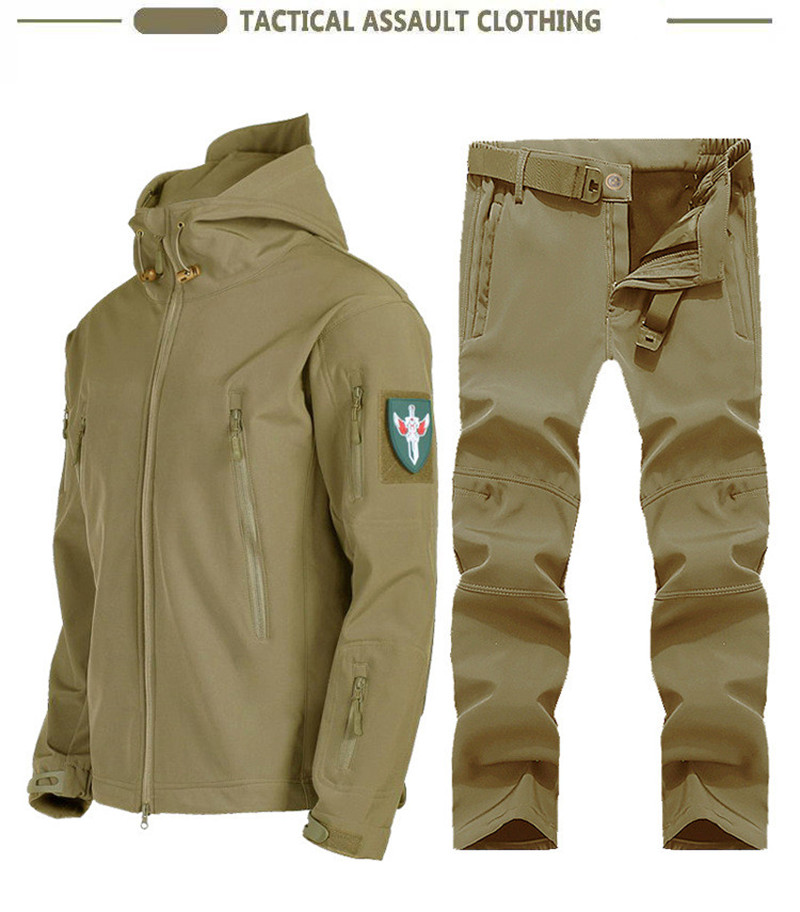 新作ソフトシェルタクティカルジャケット メンズ 冬用フリース - Hunting & Outdoor Supplies Carterton のレビューと価格