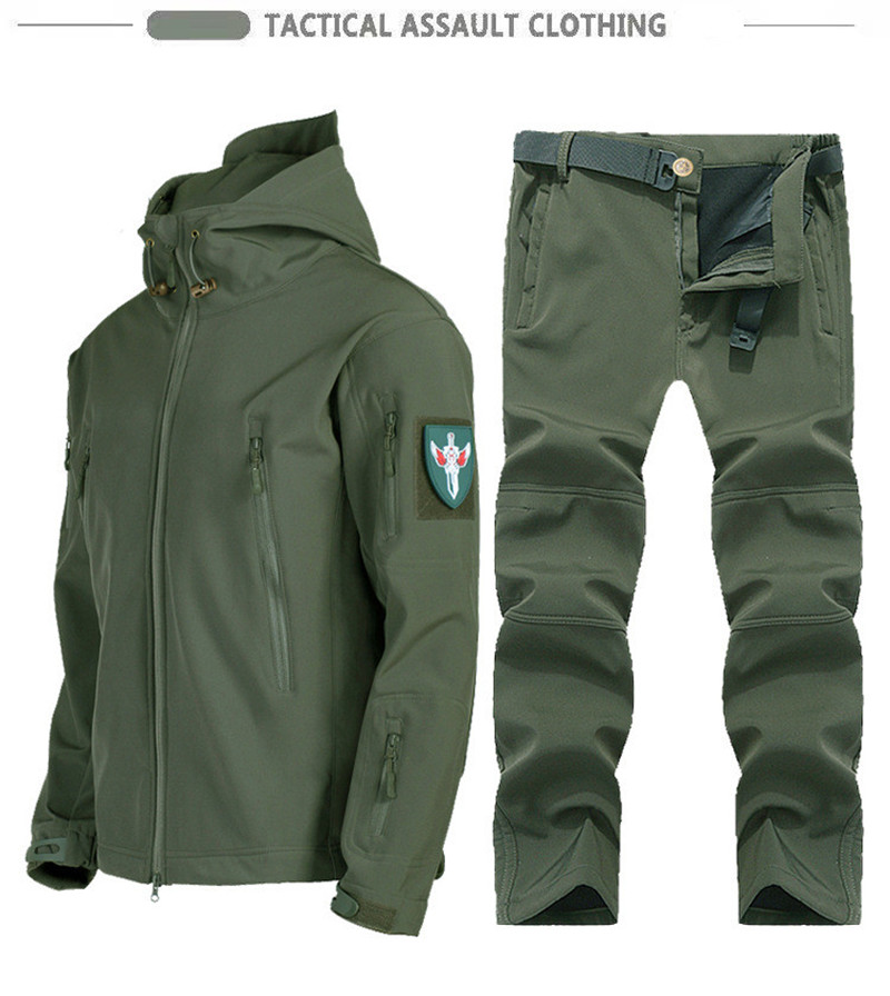 新作ソフトシェルタクティカルジャケット メンズ 冬用フリース - Hunting & Outdoor Supplies Carterton のレビューと価格