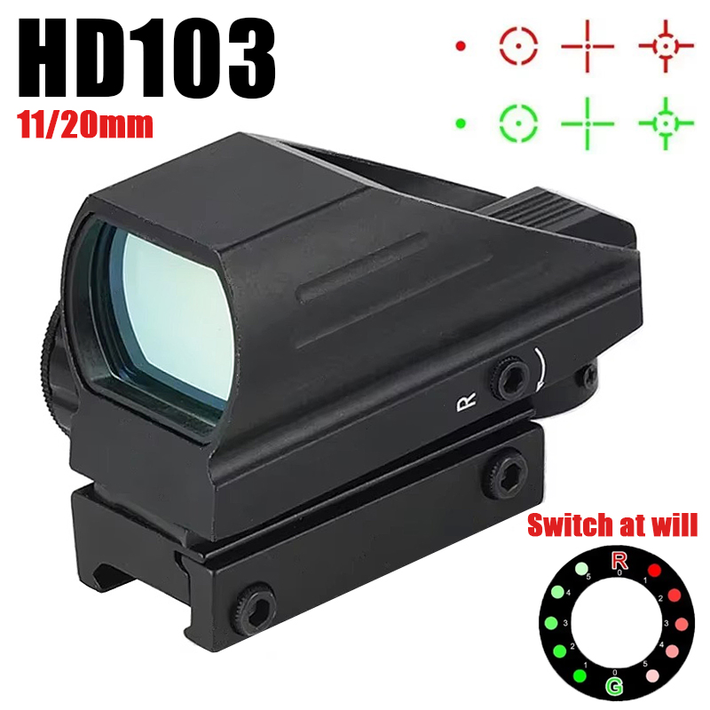 戦術 HD103 レッドグリーンドット 4 レチクル光学照準 - Outdoor Hunting Rifle のレビューと価格