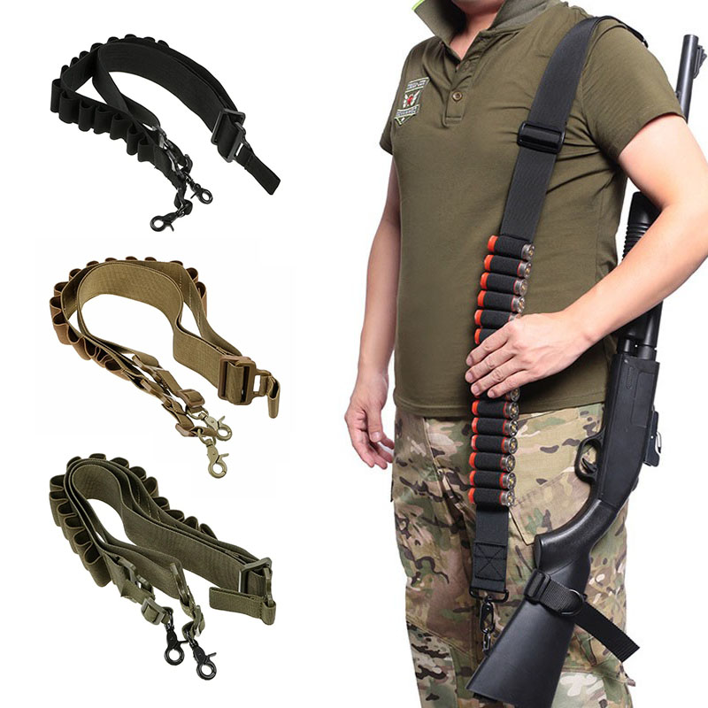 15 ラウンド弾薬シェルベルトリーフライル 12 ゲージポー - Outdoor Hunting Rifle のレビューと価格