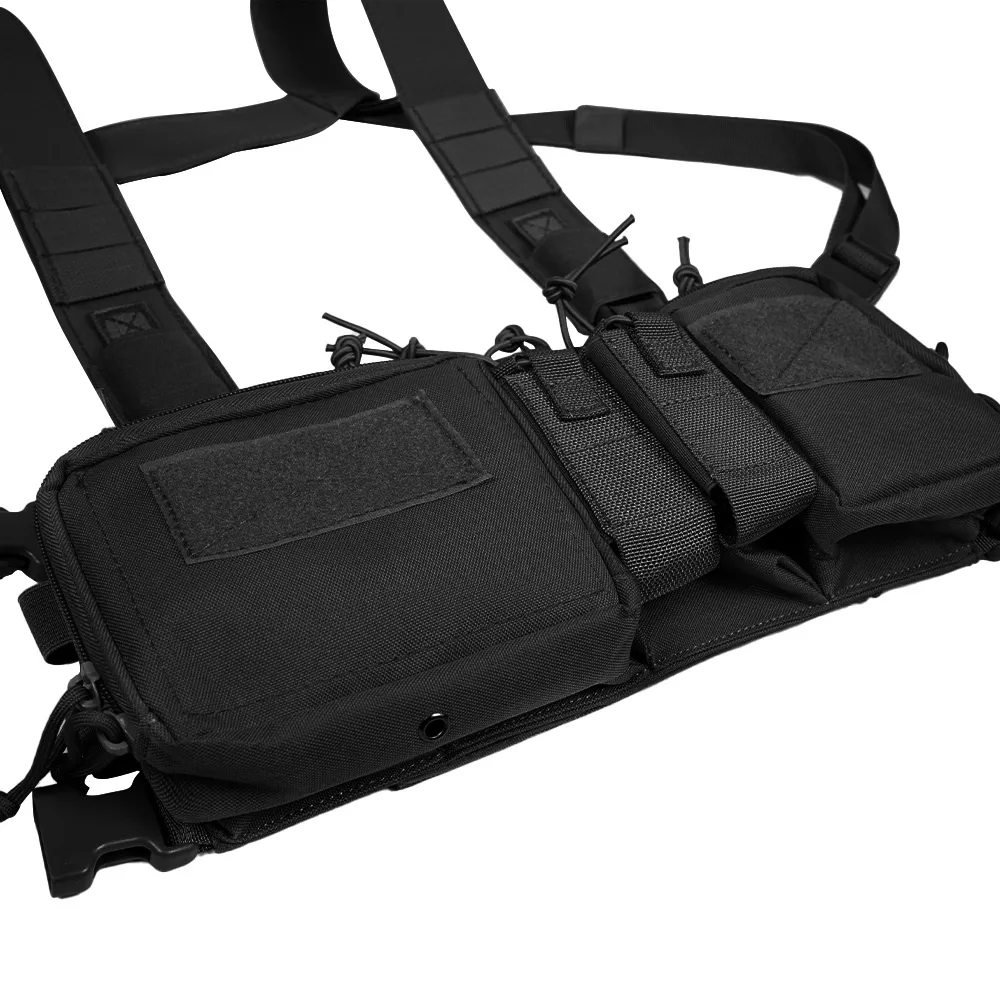 タクティカルカモフラージュチェストベスト、リグバッグ、フィー - Tactical Belt Rigger のレビューと価格