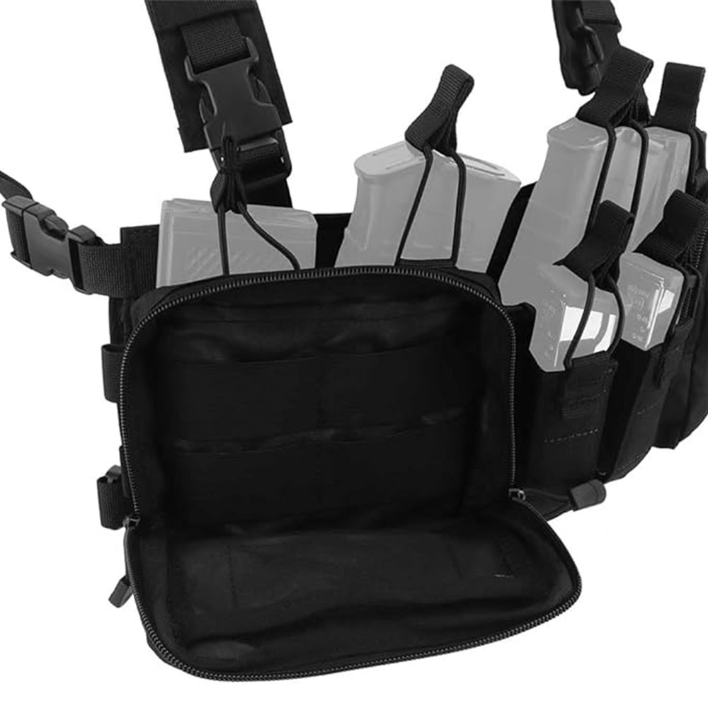 タクティカルカモフラージュチェストベスト、リグバッグ、フィー - Tactical Belt Rigger のレビューと価格