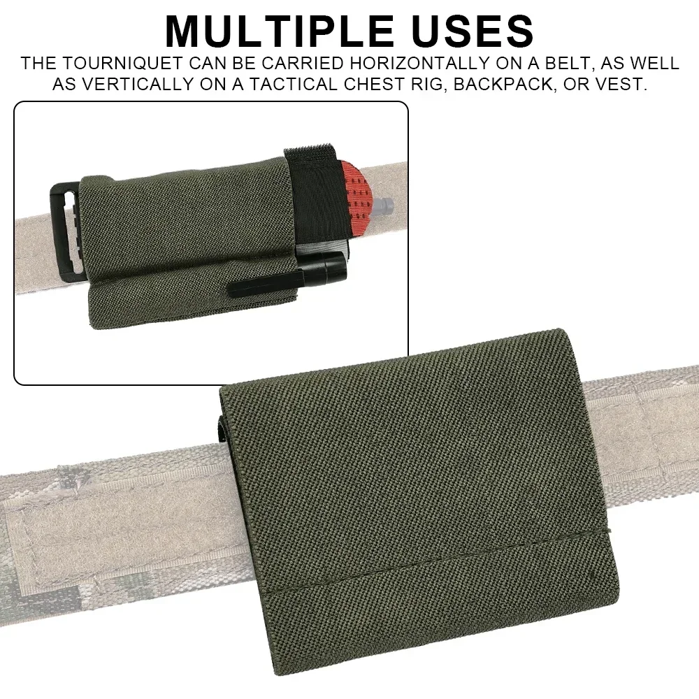 戦術的止血帯ホルダー TQ スリーブポーチ 弾性バンド モー - Tactical Belt Rigger のレビューと価格