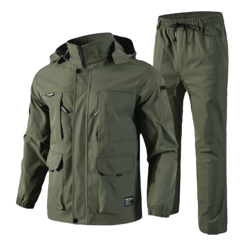 メンズ防水タクティカルセット 春秋用 取り外し可能な帽子付き - Hunting & Outdoor Supplies Carterton のレビューと価格