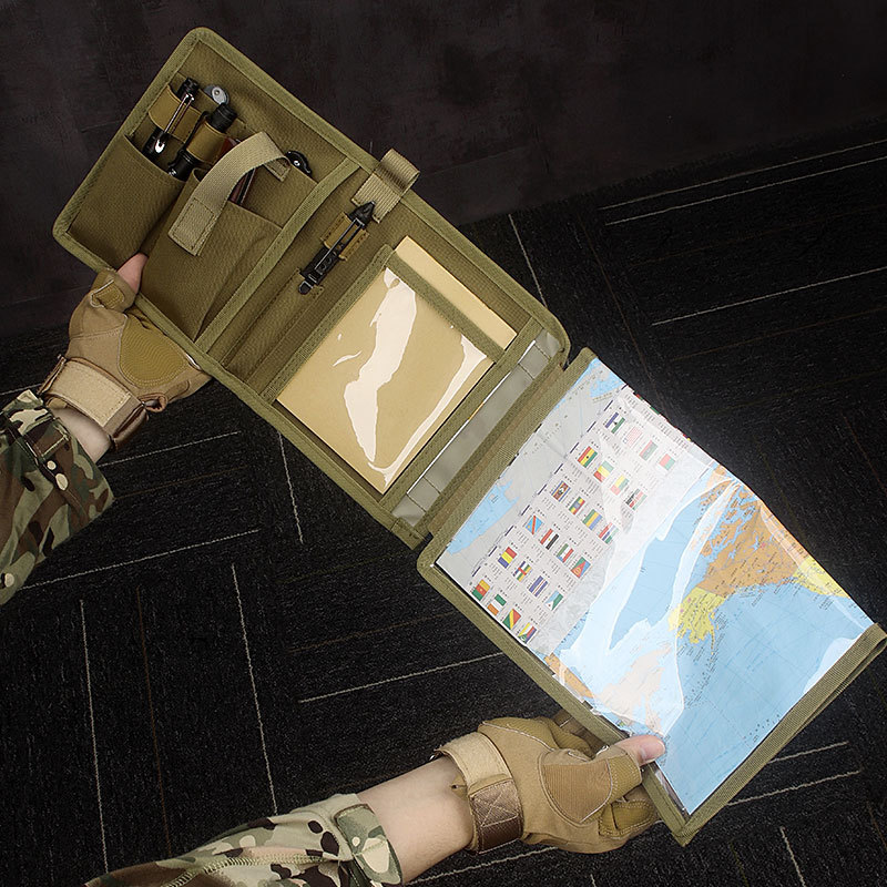 戦術的な MOLLE 防水マップケース多機能ノートブック日記 - Outdoor Hunting Maps のレビューと価格