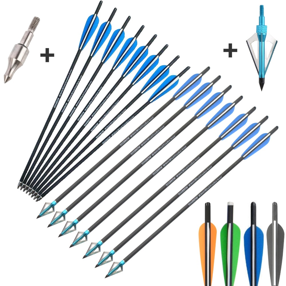 6/12本入り 16/17/18/20/21/22インチ ク - Crossbow Bolt Broadhead のレビューと価格