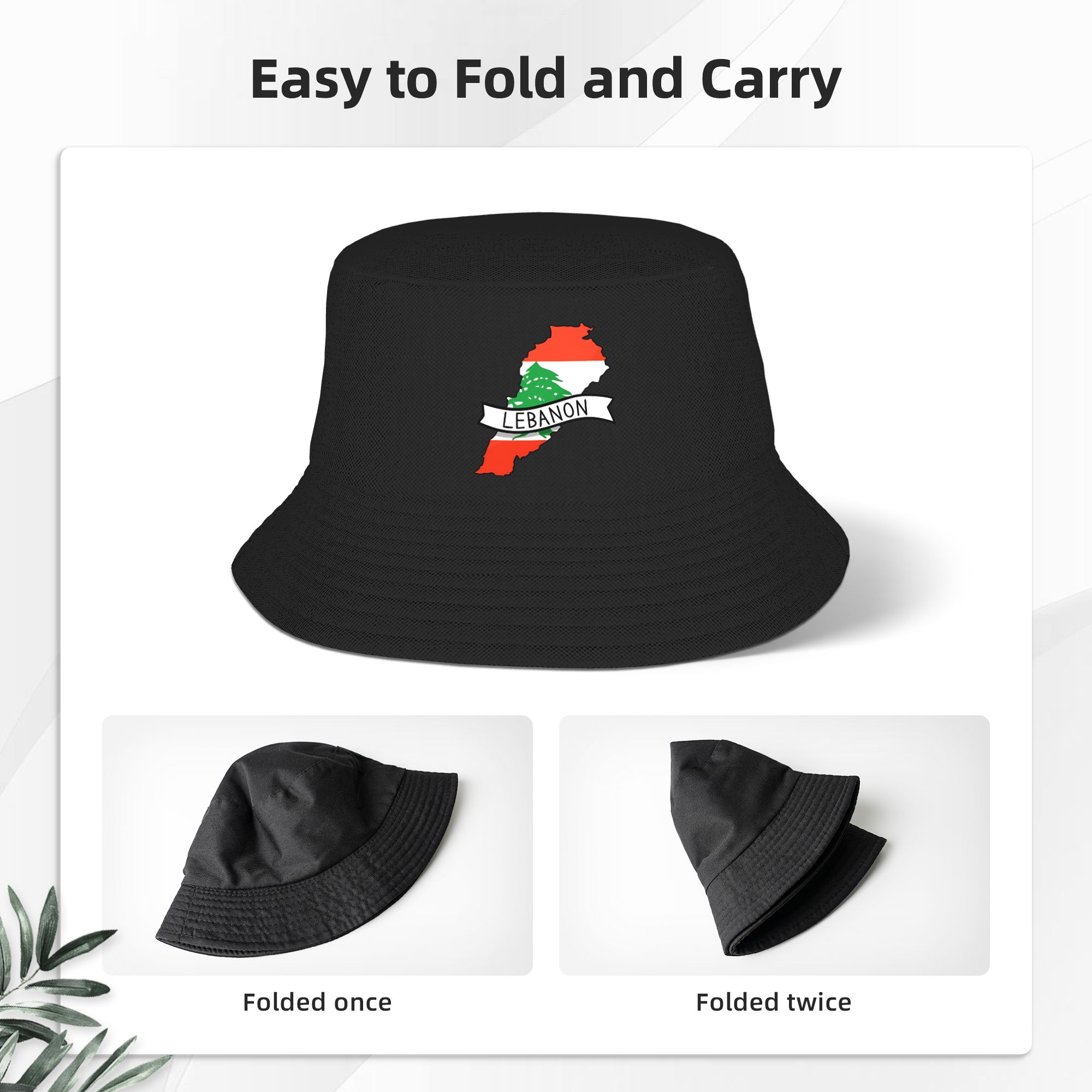 レバノン国旗マップバケットハット女性用フィッシャーマンハット - Outdoor Hunting Maps のレビューと価格