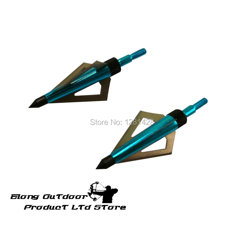 12 個ブルー 125 グレインブロードヘッド 3 ブレード - Crossbow Bolt Broadhead のレビューと価格